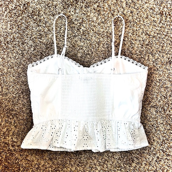 wild fable | Women’s Eyelet Cropped Top - Picture 2 of 5